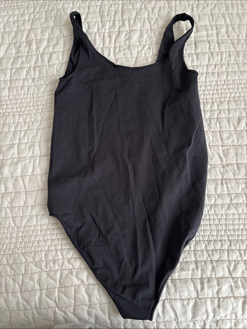 Skims black bodysuit with snaps size s/m